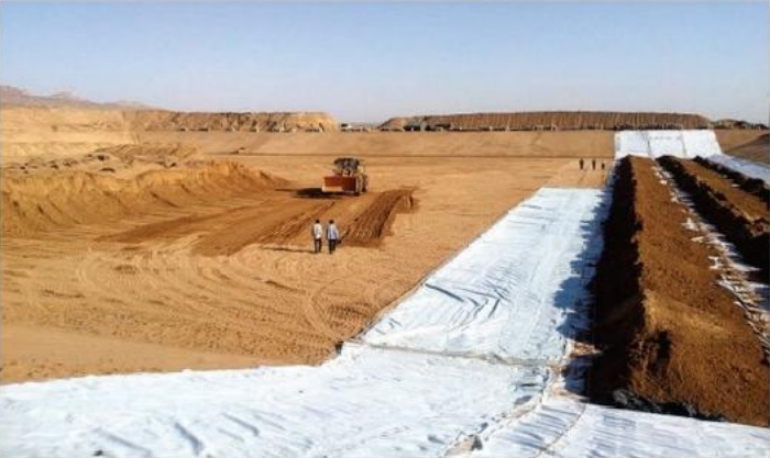 Ningxia reservoir construction site