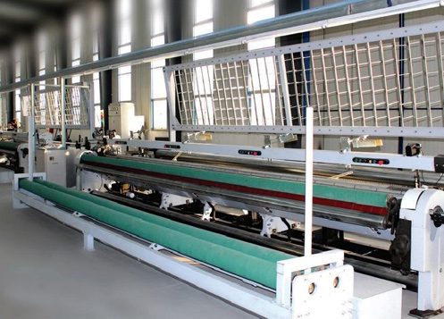 Woven geotextile production line