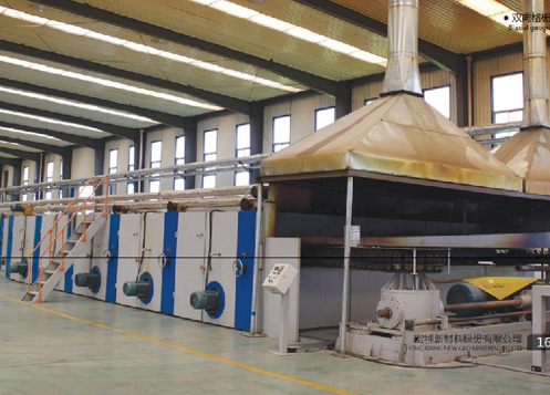 Biaxial geogrid production line