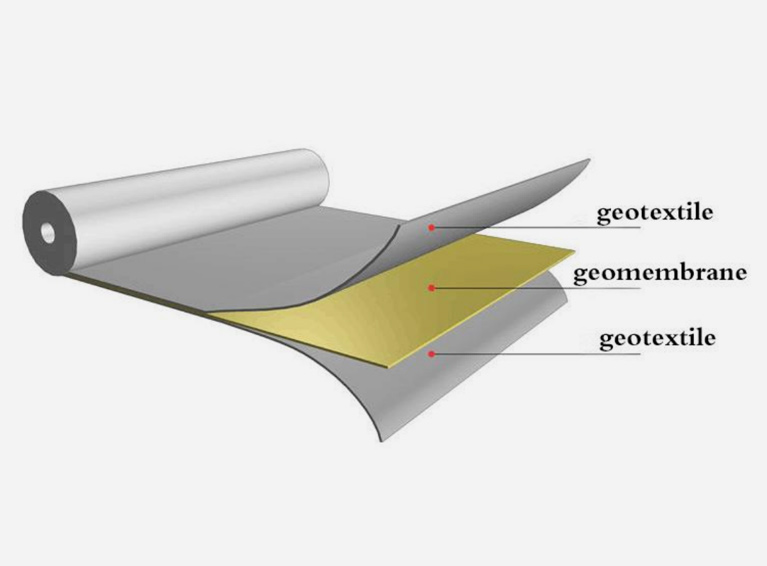 Geocomposite geomembrane