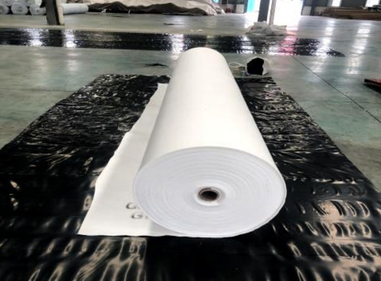 Short fiber needle punched nonwoven geotextile